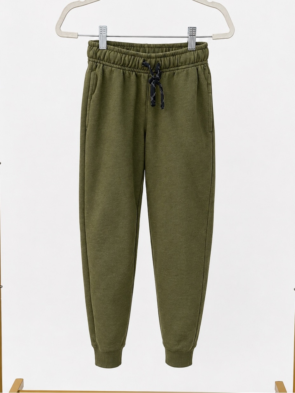 Cat & Jack Olive Green Kids Fleece Joggers